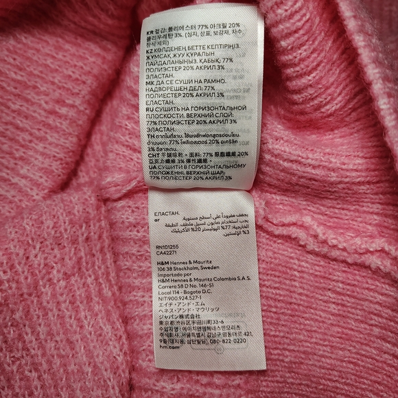 Divided Bubblegum Pink Knit Sweater Dress Women's Size Small - Picture 9 of 10